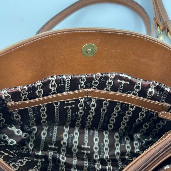 Tignanello Brown Convertible Shoulder Bag | Gold Hardware - Picture 12 of 12